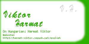 viktor harmat business card